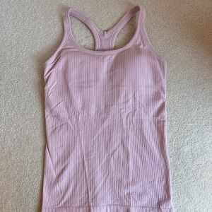 Lululemon pink ebb to street tank size 6